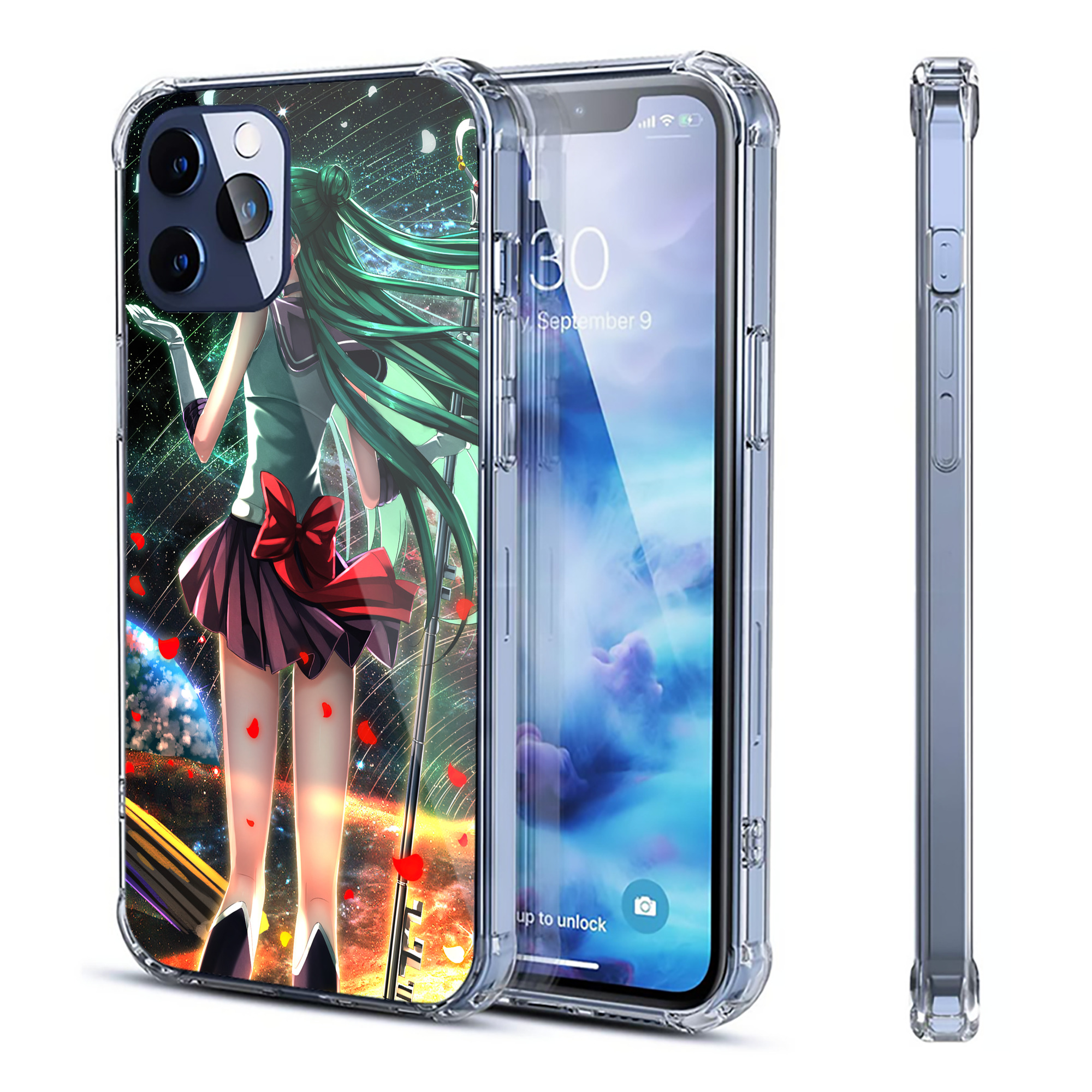 （画像用） 美少女戦士セーラームーン Sailor Moon 【iPhone 12シリーズ対応】透明スマホケース（クリアソフトケース）